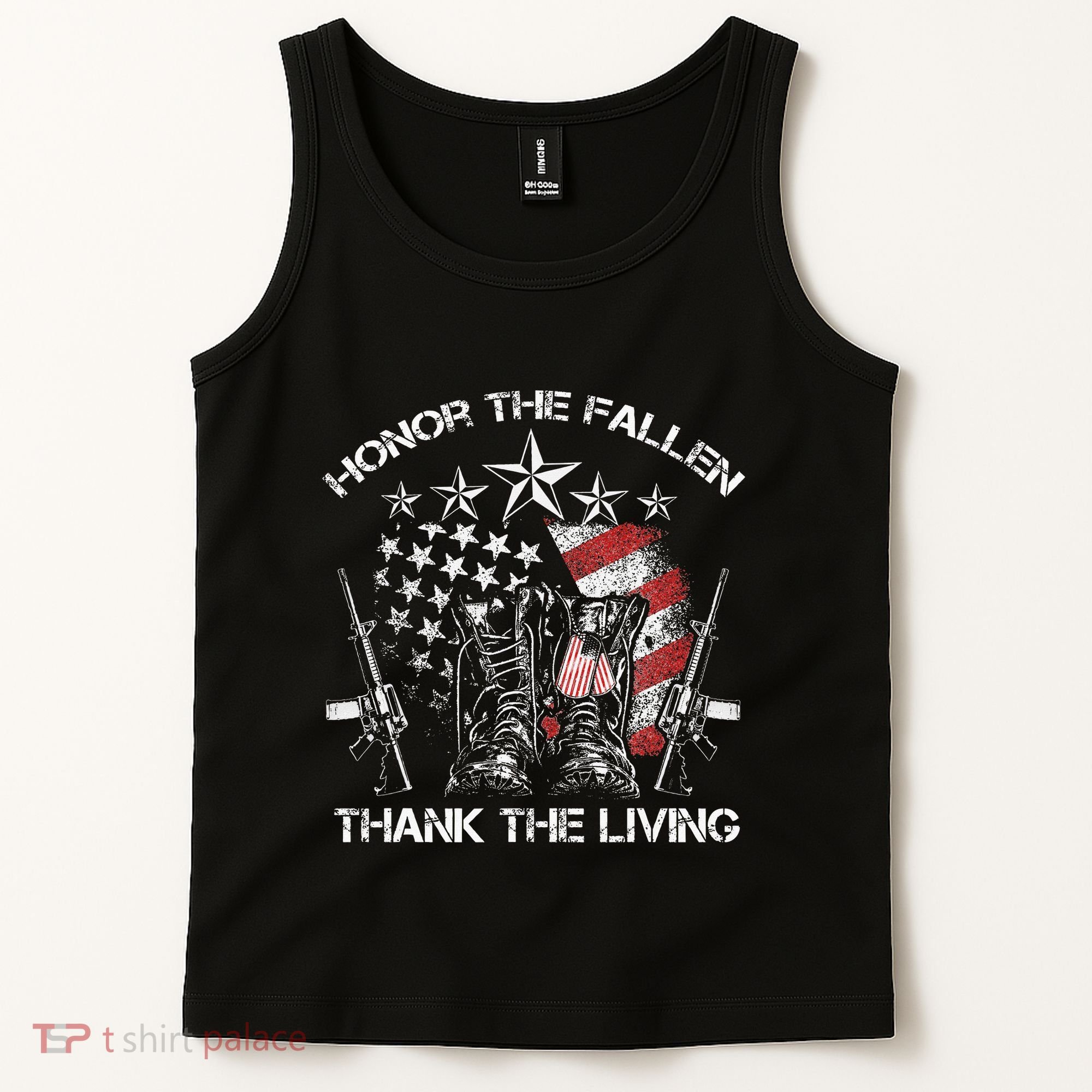 Honor The Fallen Thank The Living Memorial Day Tank Top