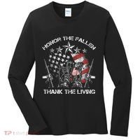 Honor The Fallen Thank The Living Memorial Day Women's Long Sleeve Shirt thumb 0