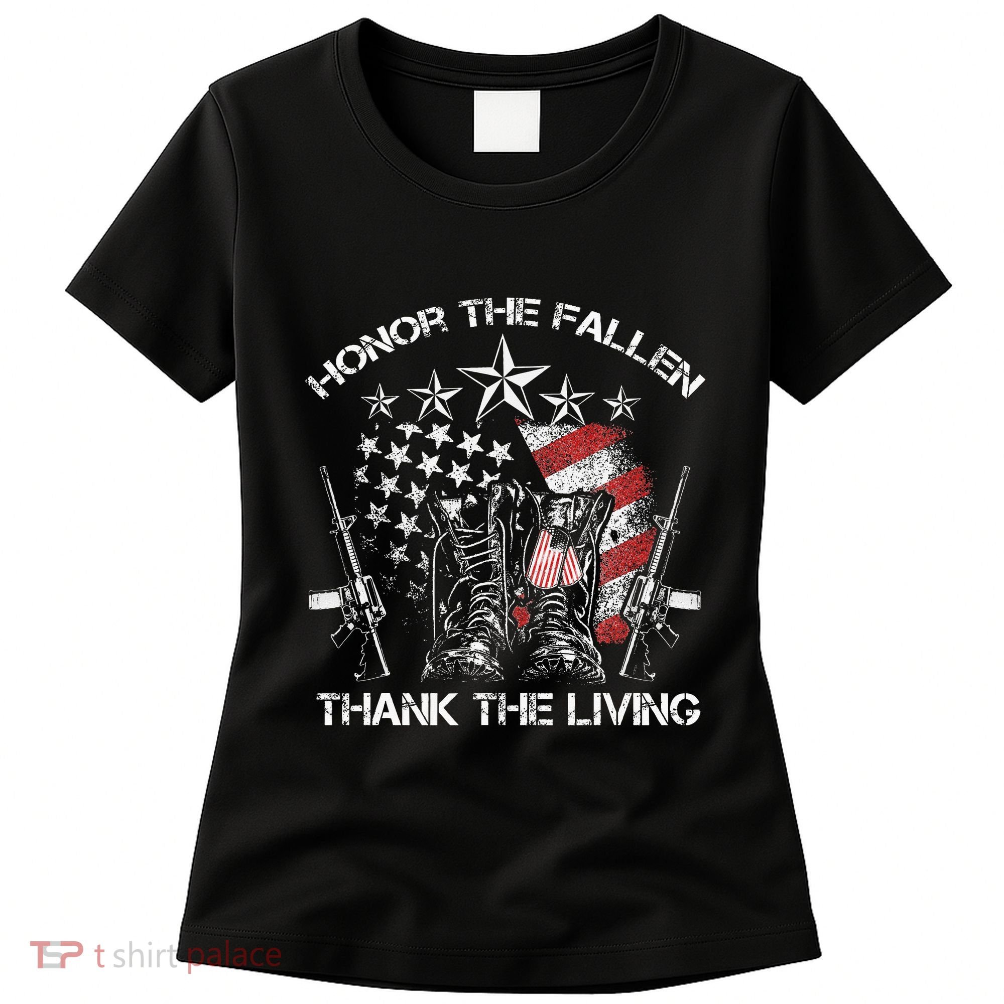 Honor The Fallen Thank The Living Memorial Day Women's T-Shirt