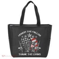 Honor The Fallen Thank The Living Memorial Day Tote Bag thumb 0