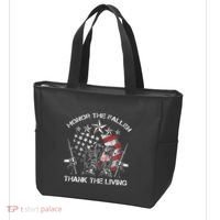 Honor The Fallen Thank The Living Memorial Day Tote Bag thumb 3