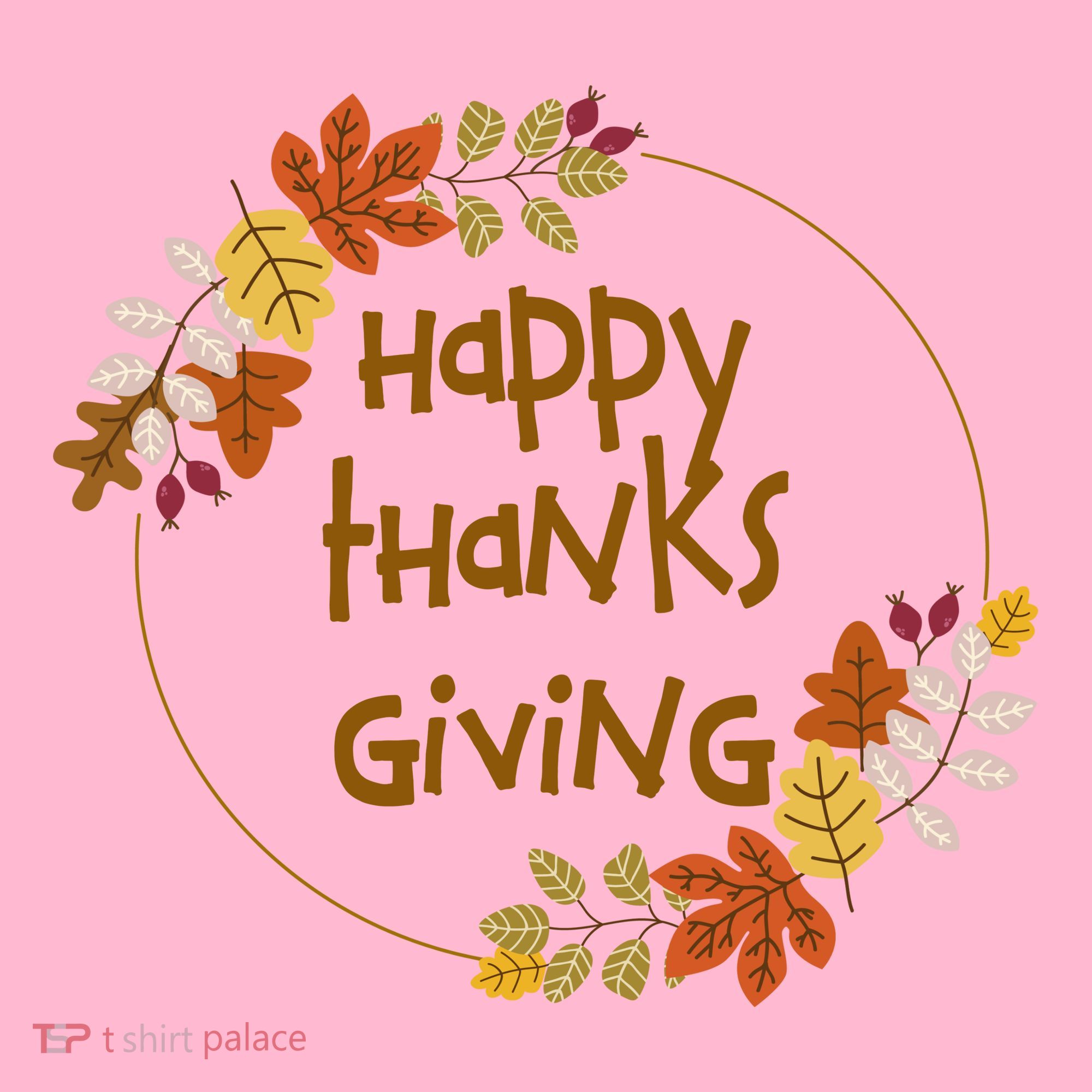 Happy Thanksgiving Fall Leaves Holiday Gift Coaster