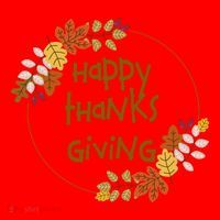 Happy Thanksgiving Fall Leaves Holiday Gift Santa Hat thumb 1