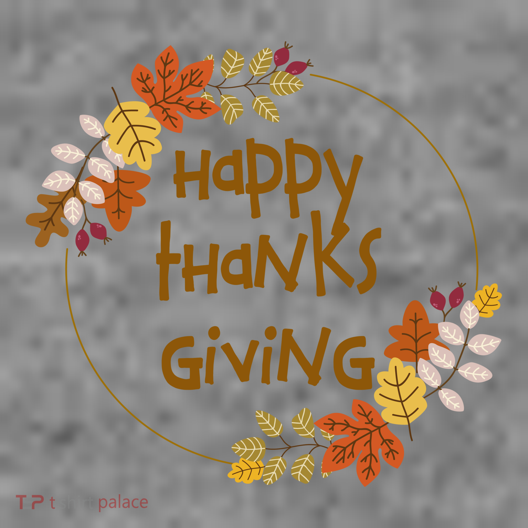 Happy Thanksgiving Fall Leaves Holiday Gift Toddler Hoodie