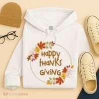 Happy Thanksgiving Fall Leaves Holiday Gift Hoodie thumb 4