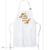 Happy Thanksgiving Fall Leaves Holiday Gift Apron thumb 0