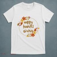 Happy Thanksgiving Fall Leaves Holiday Gift T-Shirt thumb 5
