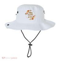 Happy Thanksgiving Fall Leaves Holiday Gift Bucket Hat thumb 0