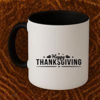 Happy Thanksgiving Festive Holiday Fall Coffee Mug thumb 2