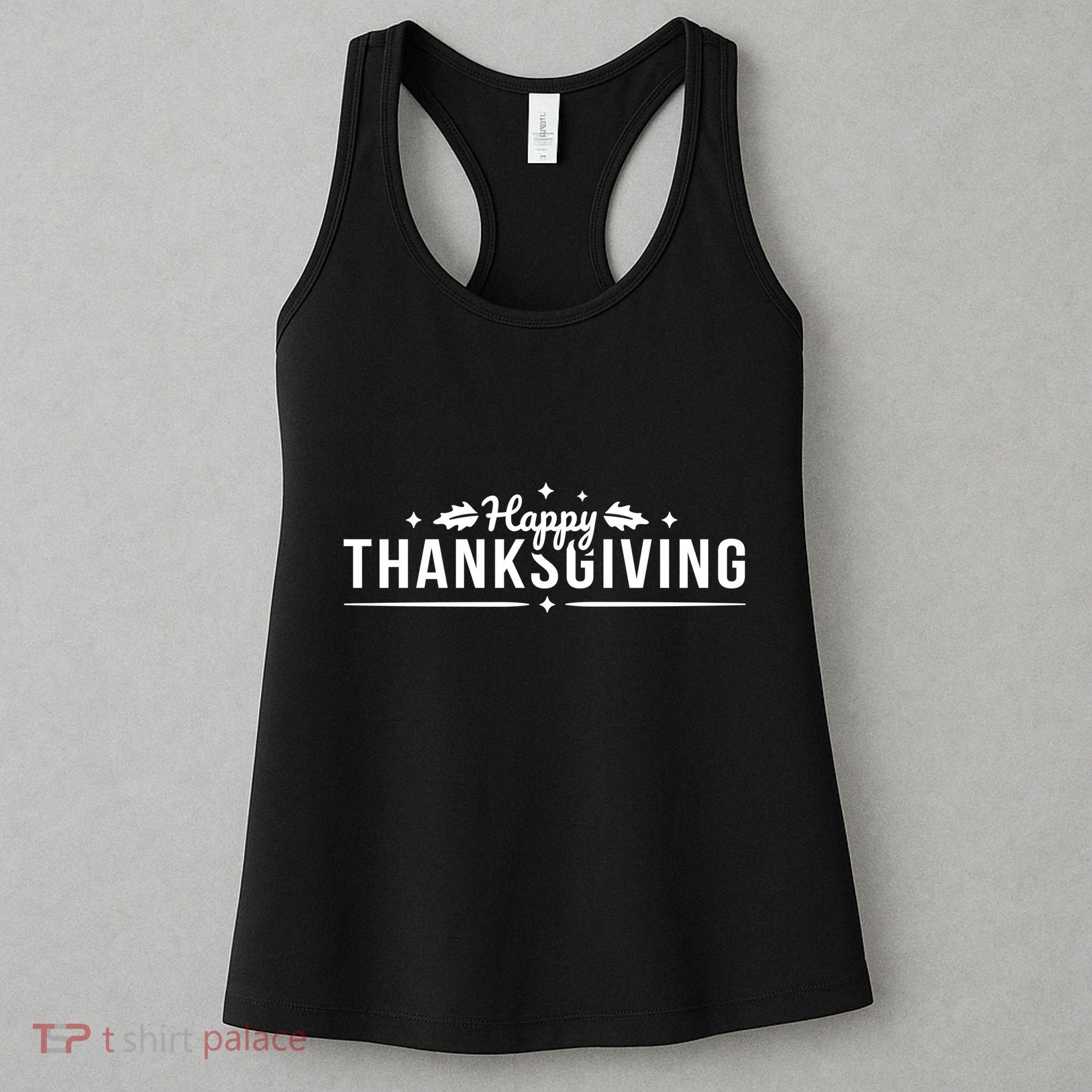 Happy Thanksgiving Festive Holiday Fall Women's Tank Top