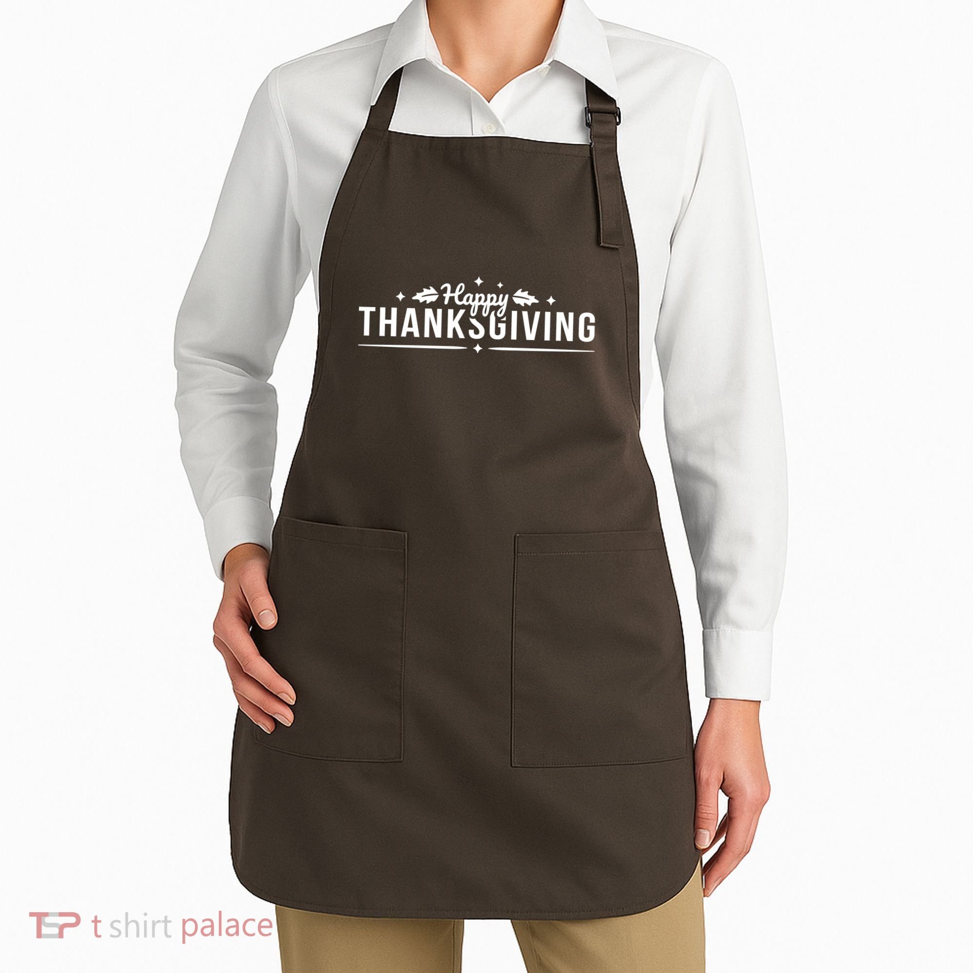 Happy Thanksgiving Festive Holiday Fall Apron