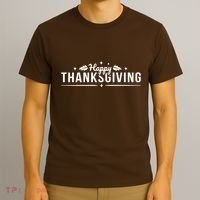 Happy Thanksgiving Festive Holiday Fall T-Shirt thumb 3