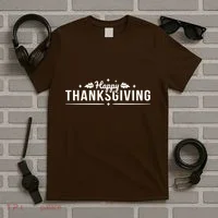 Happy Thanksgiving Festive Holiday Fall T-Shirt thumb 5