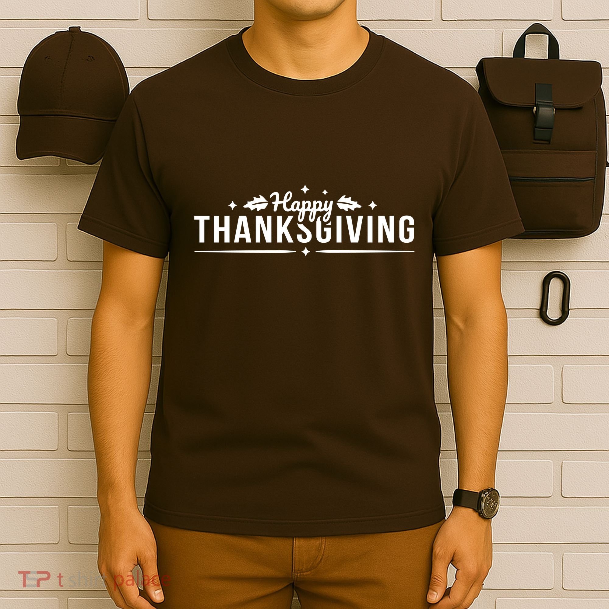 Happy Thanksgiving Festive Holiday Fall T-Shirt