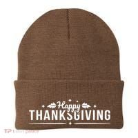 Happy Thanksgiving Festive Holiday Fall Beanie thumb 0