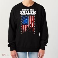 Honor The Fallen Thank The Living Memorial Day Gift Women's Sweatshirt thumb 0