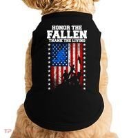 Honor The Fallen Thank The Living Memorial Day Gift Doggie Tank thumb 0
