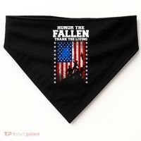 Honor The Fallen Thank The Living Memorial Day Gift USA-Made Doggie Bandana thumb 0