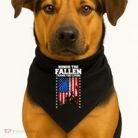 Honor The Fallen Thank The Living Memorial Day Gift USA-Made Doggie Bandana thumb 1