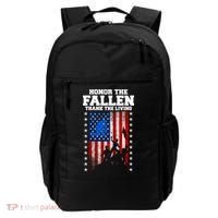Honor The Fallen Thank The Living Memorial Day Gift Backpack thumb 0