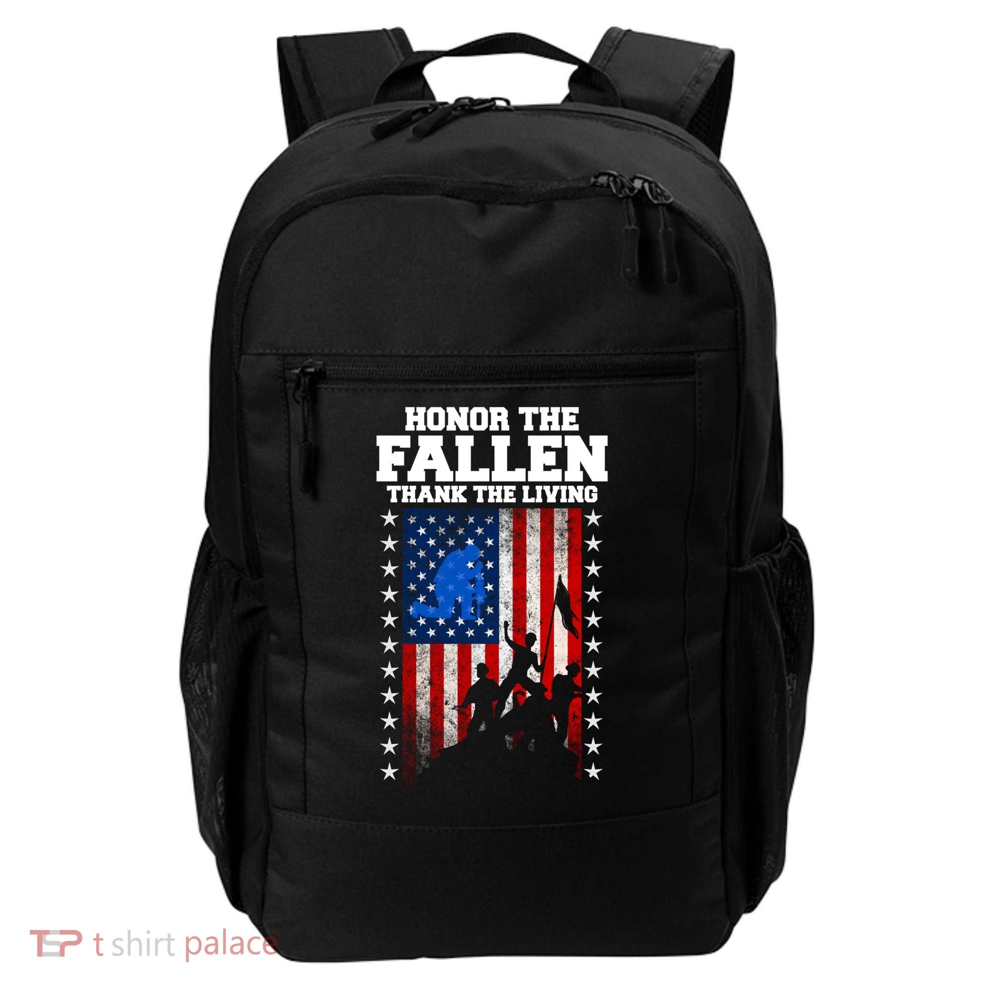 Honor The Fallen Thank The Living Memorial Day Gift Backpack