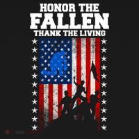 Honor The Fallen Thank The Living Memorial Day Gift Bucket Hat thumb 4