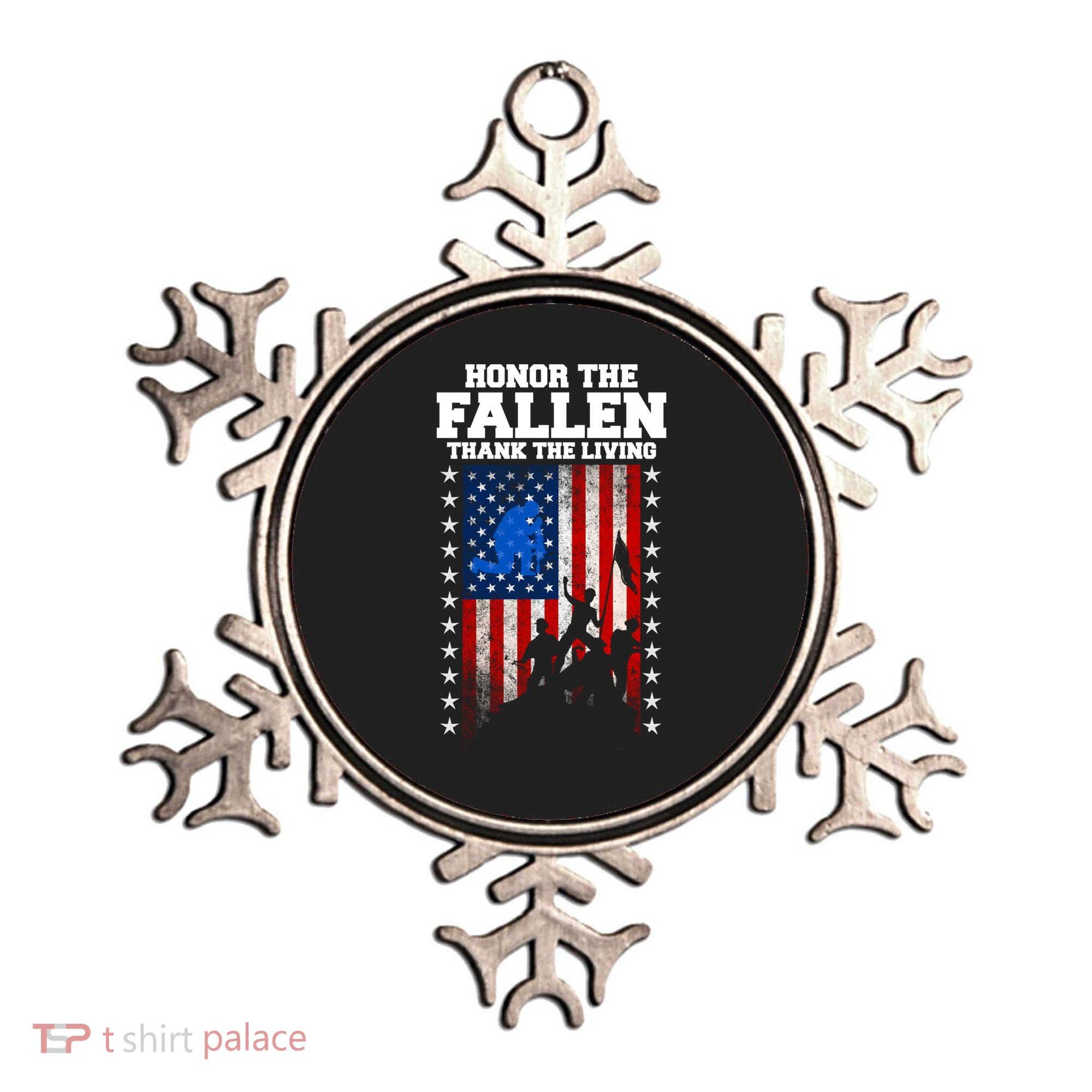 Honor The Fallen Thank The Living Memorial Day Gift Ornament