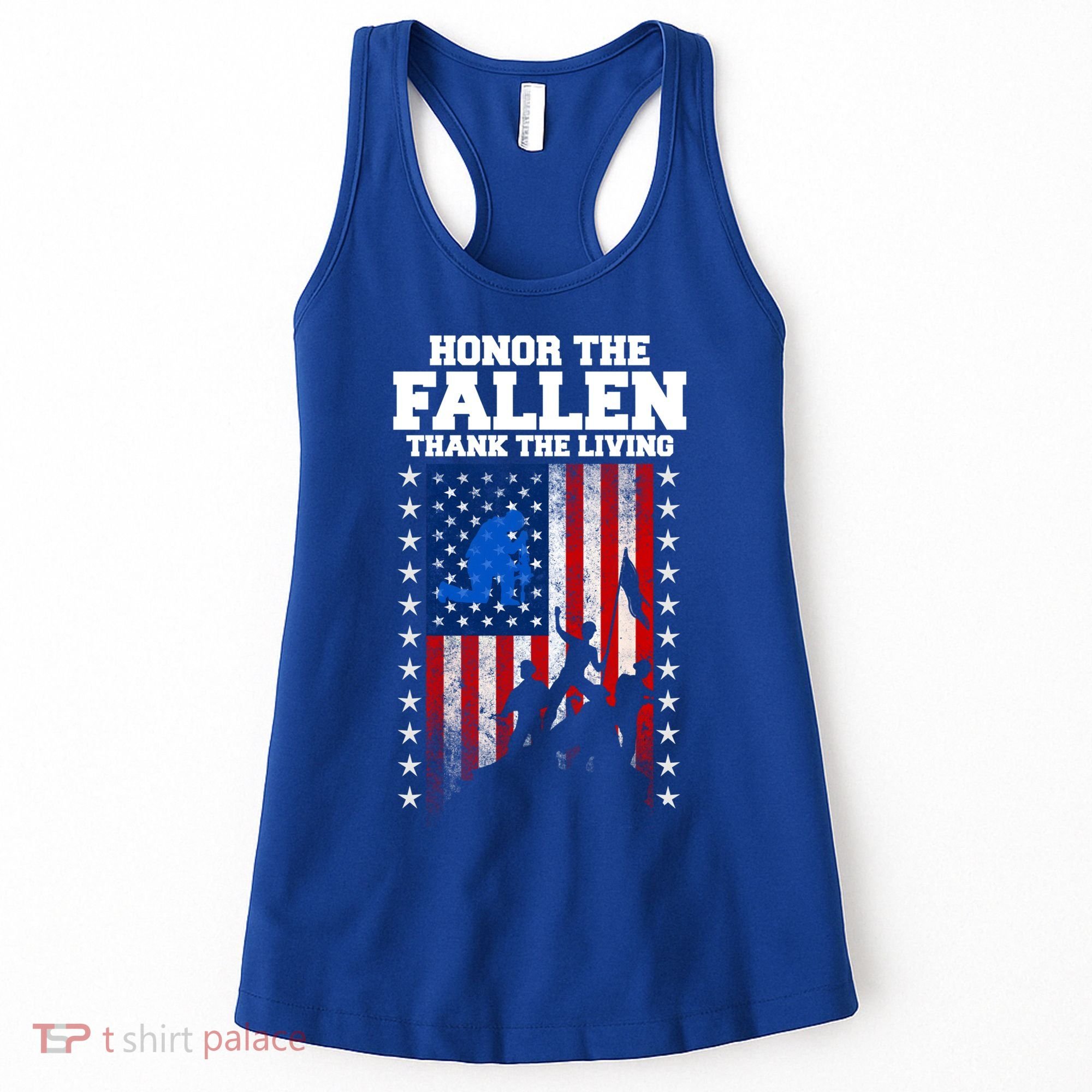 Honor The Fallen Thank The Living Memorial Day Gift Women's Tank Top