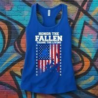 Honor The Fallen Thank The Living Memorial Day Gift Women's Tank Top thumb 3