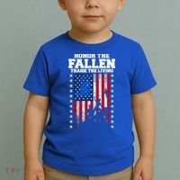 Honor The Fallen Thank The Living Memorial Day Gift Toddler T-Shirt thumb 2