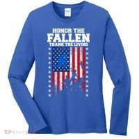 Honor The Fallen Thank The Living Memorial Day Gift Women's Long Sleeve Shirt thumb 0