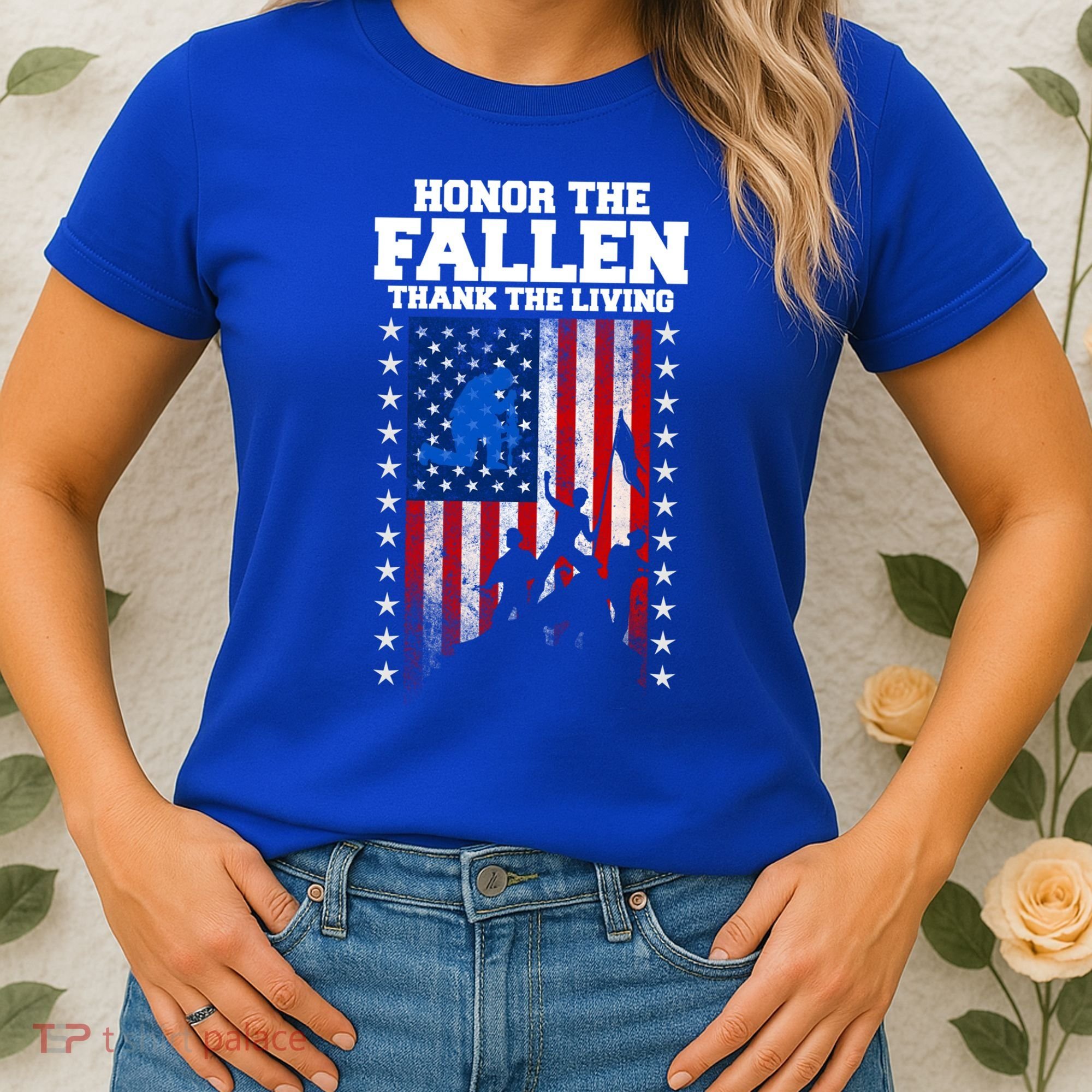Honor The Fallen Thank The Living Memorial Day Gift Women's T-Shirt