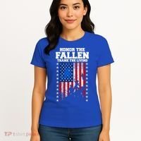 Honor The Fallen Thank The Living Memorial Day Gift Women's T-Shirt thumb 4