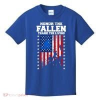 Honor The Fallen Thank The Living Memorial Day Gift Kids T-Shirt thumb 0