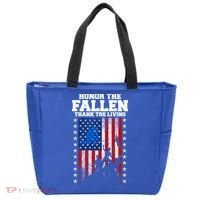 Honor The Fallen Thank The Living Memorial Day Gift Tote Bag thumb 0