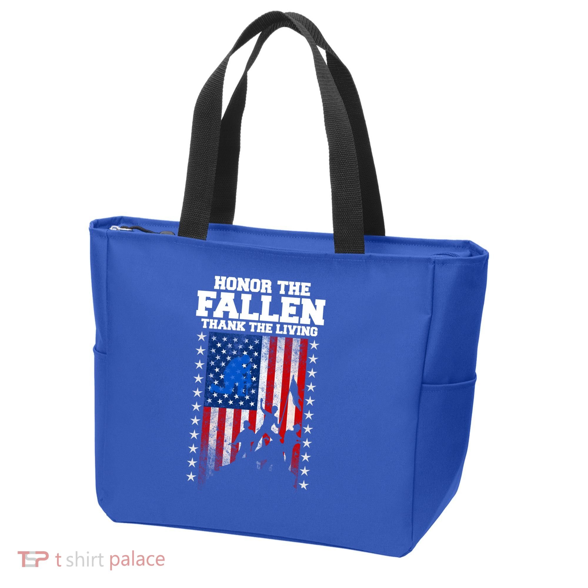 Honor The Fallen Thank The Living Memorial Day Gift Tote Bag