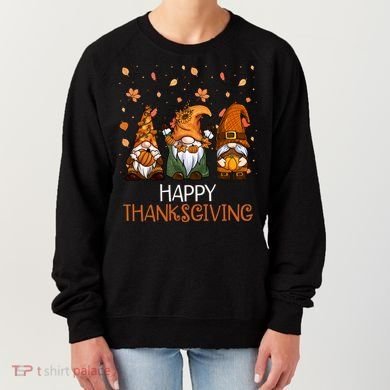 Happy Thanksgiving Gnome Squad Women's Sweatshirt