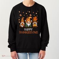 Happy Thanksgiving Gnome Squad Women's Sweatshirt thumb 0