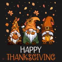 Happy Thanksgiving Gnome Squad Backpack thumb 2