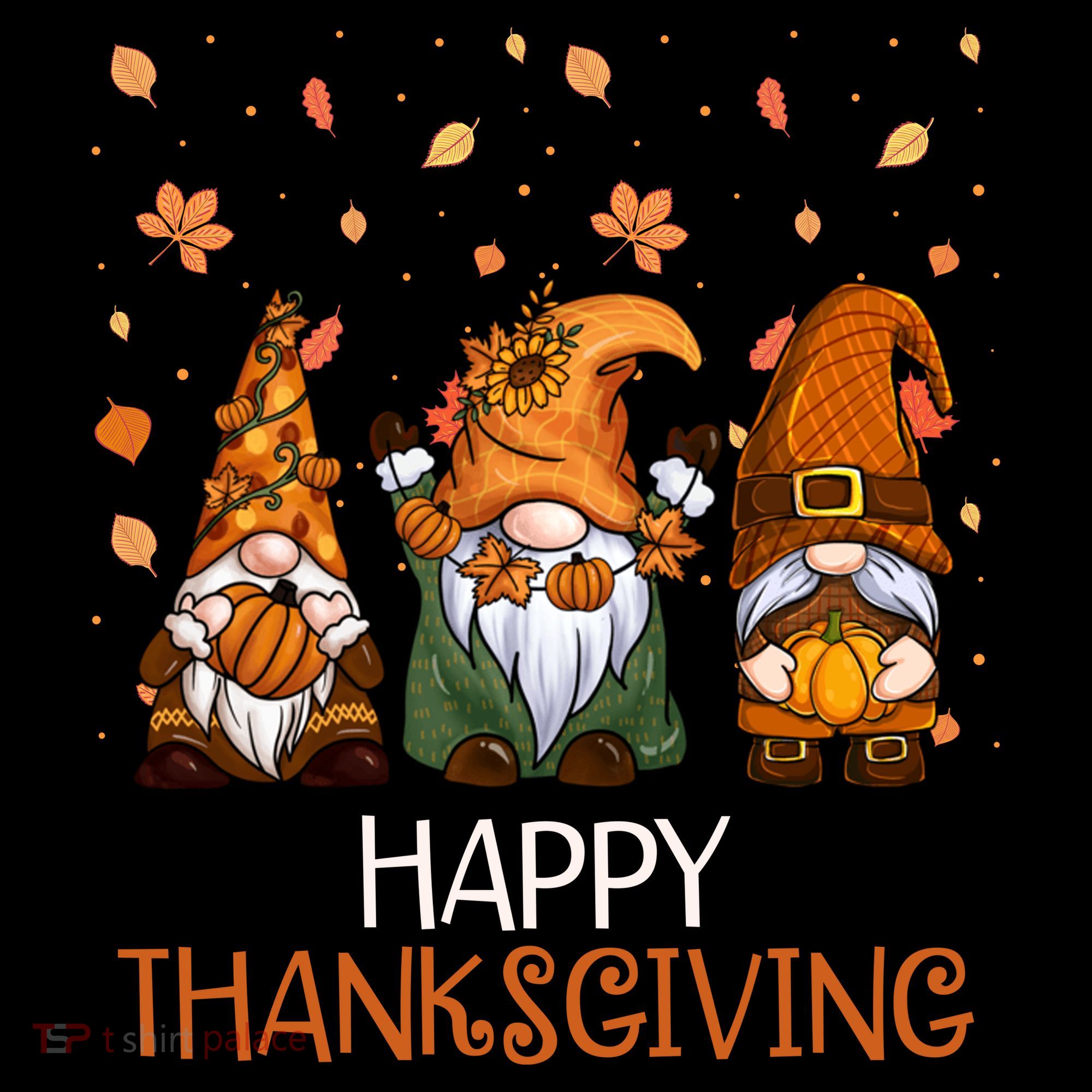 Happy Thanksgiving Gnome Squad Coaster