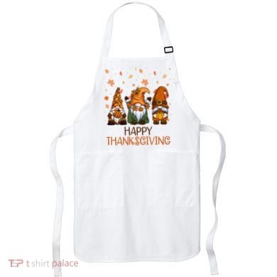 Happy Thanksgiving Gnome Squad Apron