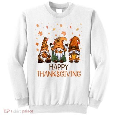 Happy Thanksgiving Gnome Squad Sweatshirt