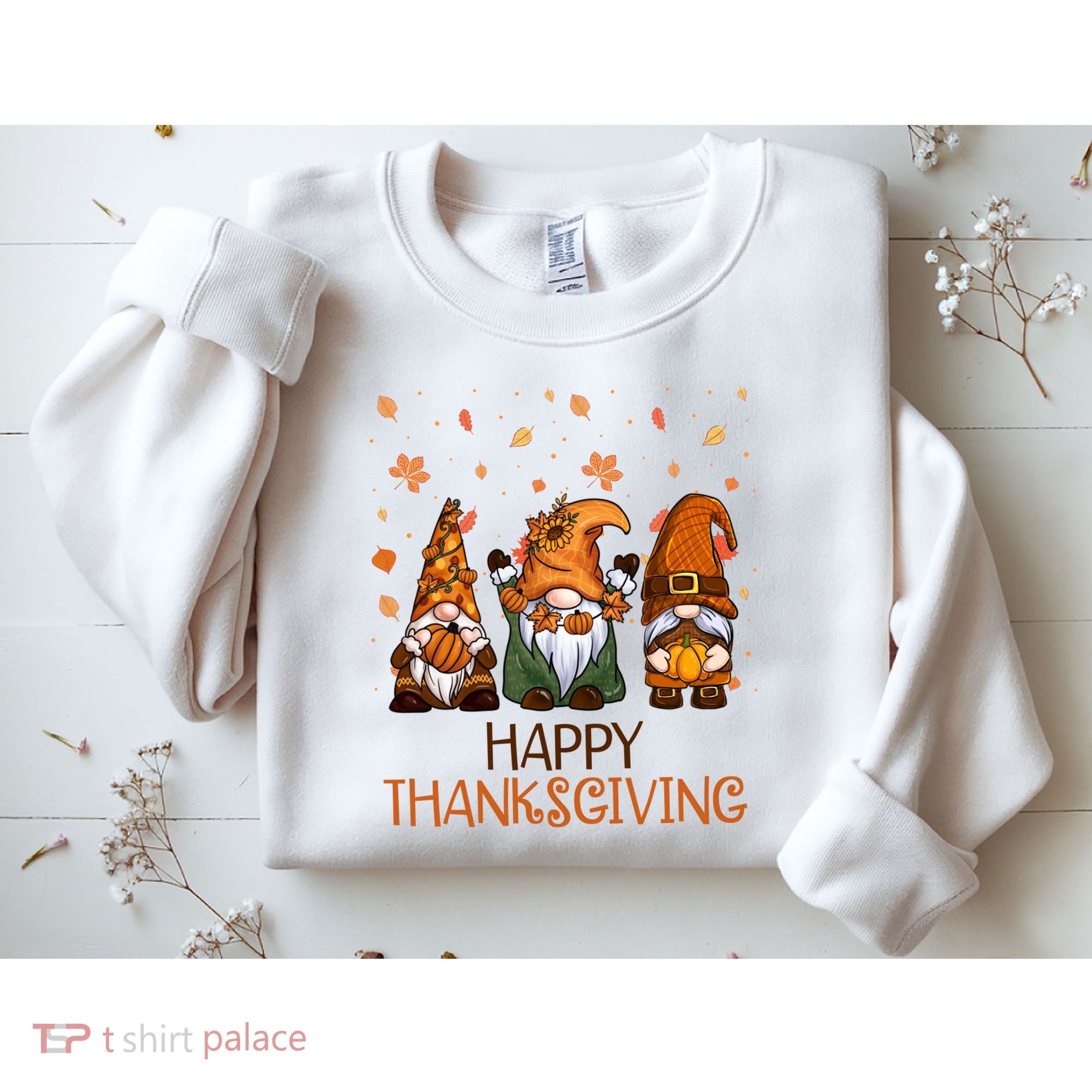 Happy Thanksgiving Gnome Squad Sweatshirt
