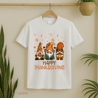 Happy Thanksgiving Gnome Squad T-Shirt thumb 2