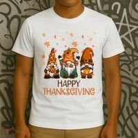 Happy Thanksgiving Gnome Squad T-Shirt thumb 3