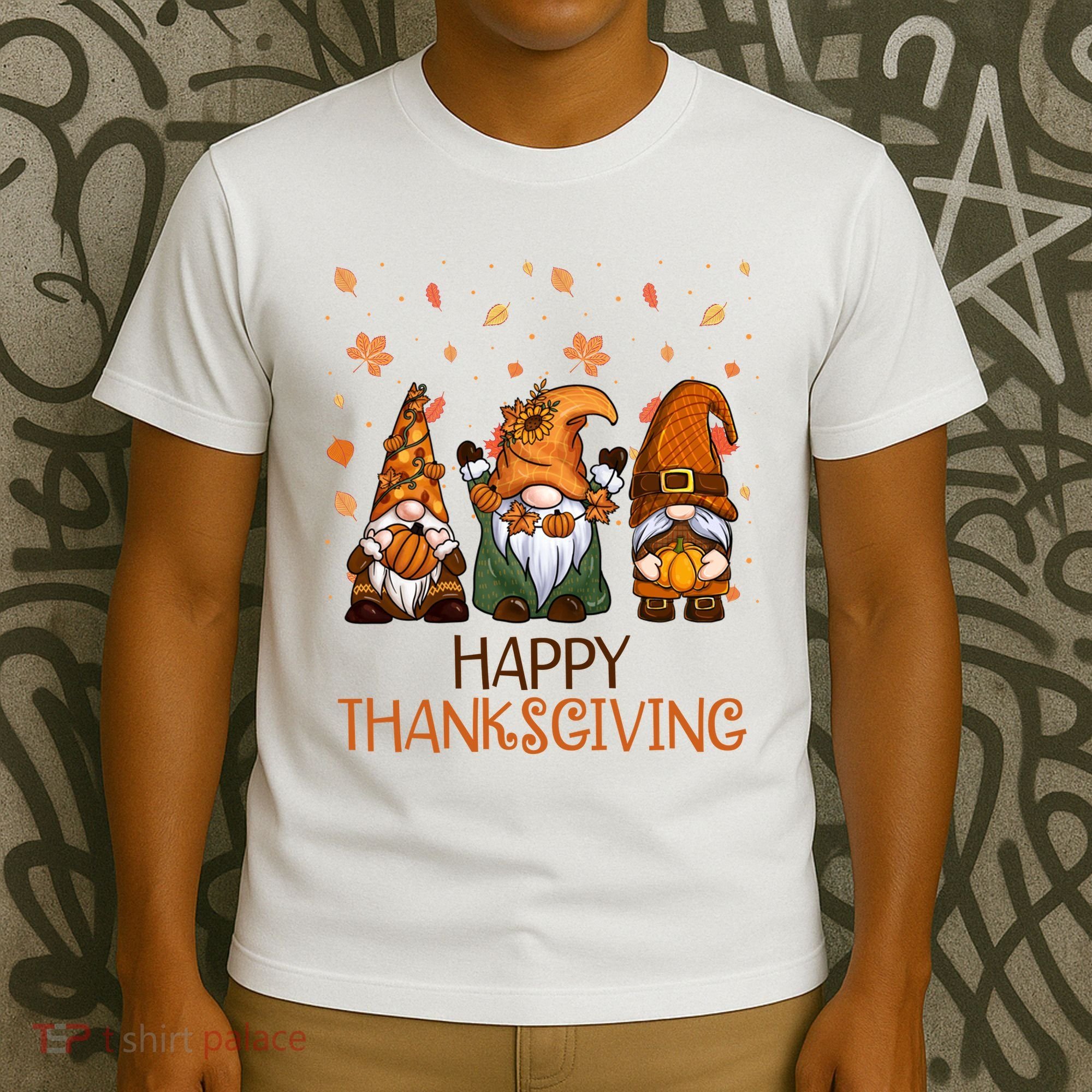 Happy Thanksgiving Gnome Squad T-Shirt