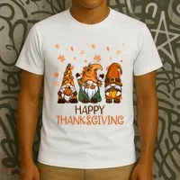 Happy Thanksgiving Gnome Squad T-Shirt thumb 3