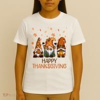 Happy Thanksgiving Gnome Squad T-Shirt thumb 4