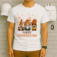 Happy Thanksgiving Gnome Squad T-Shirt thumb 6
