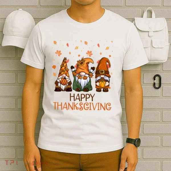 Happy Thanksgiving Gnome Squad T-Shirt